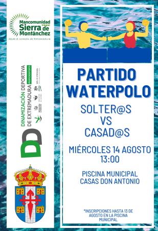 Imagen PARTIDO WATERPOLO SOLTER@S VS CASAD@S