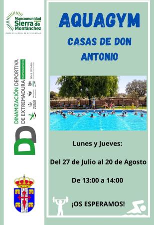 Imagen INICIO ACTIVIDAD AQUAGYM EN LA PISCINA MUNICIPAL DE CASAS DE DON ANTONIO